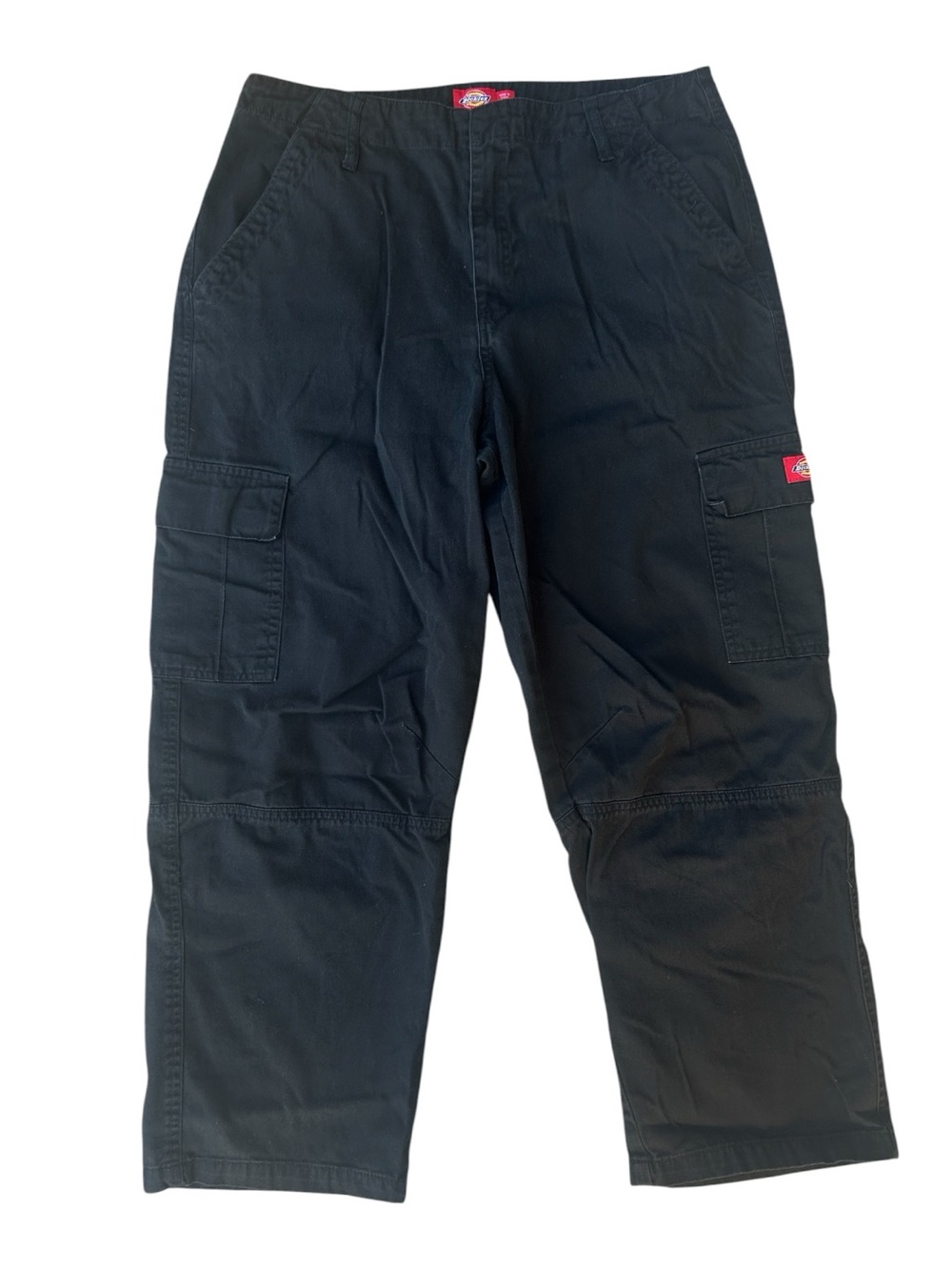 Dickies Girl Black Double Knee Cargo Work Pants Womens Size 13 / 31 Cotton